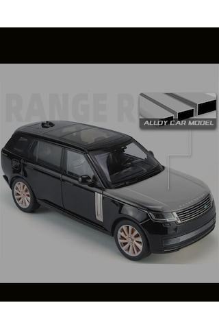 Hmb 1:18 Ölçek Range Rover Sv 2022 Siyah Minyatür Metal Model Araba