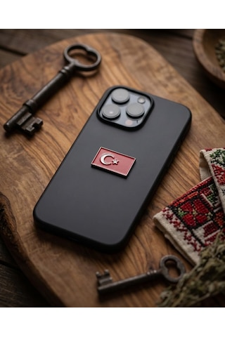 Türkiye Bayrağı Telefon Sticker 3d Metal Tasarım, Premium Kalite Arka Süs A300129