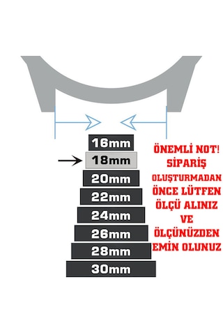18mm Açık Kahverengi Taba Floter Bombeli Hakiki Deri Saat Kordonu Kayış