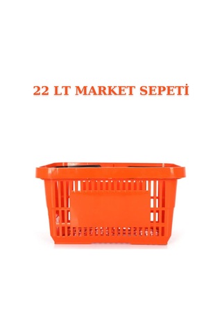 10 adet 22Litre Market ve Alışveriş Sepeti, Saplı Market Sepeti T