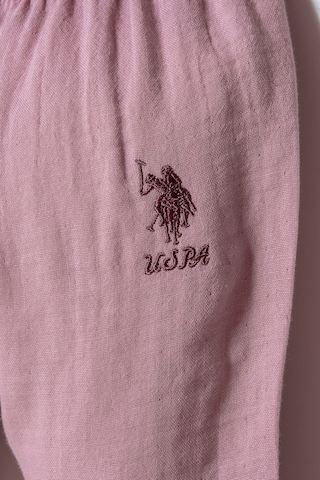 U.s. Polo Assn. Kız Bebek Mor Takım Pembe