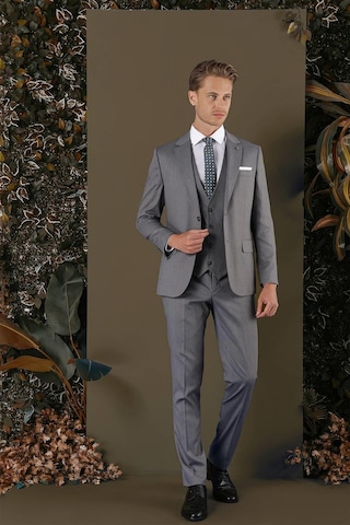 Efor Tk 877 Slim Fit Füme Klasik Takım Elbise Füme