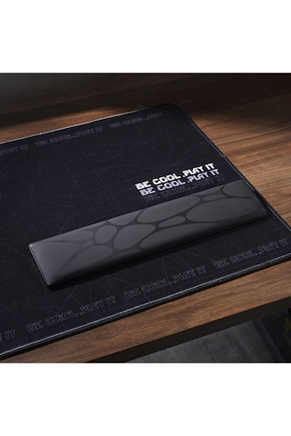 Gravastar Klavye Bilek Desteği, Ergonomik, Kaymaz Tabanlı, Pu Deri Yüzeyli Bilek Destek Pedi, Siyah