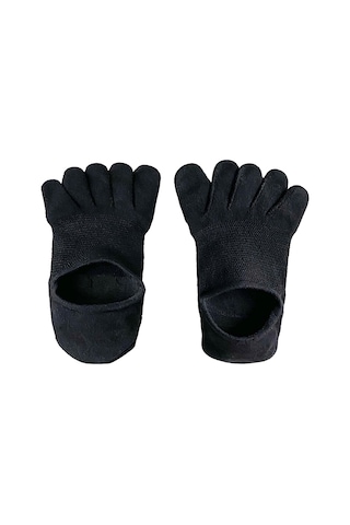 Homyl Koşu Sporları Için Beş Parmak Çorap Hafif Kaymaz İnce Siyah