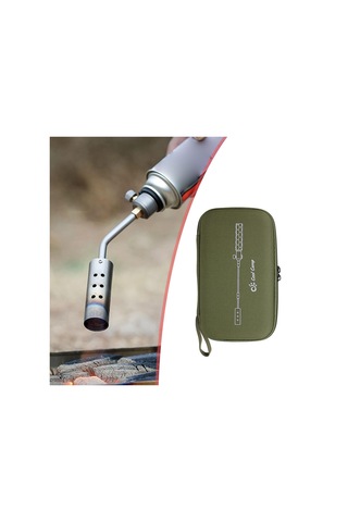 Homyl Açık Hava Kamp Gaz Meşalesi Saklama Koyu-yeşil Koyu Yeşil