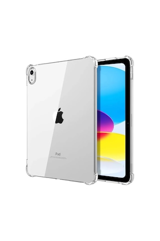 Apple İpad 2022 10.9 10.nesil Kılıf Anti Shock Tablet Silikon - Şeffaf Arka Kapak