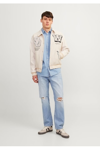 Jack & Jones Erkek Chris 921 Relaxed Fit Jean 12252799 Blue Denim