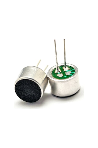 Kapasitif Mikrofon 9.5Mm - 2 Bacaklı Elektret Mikrofon