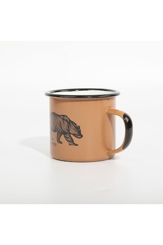 Freecamp Campers Emaye Kupa Mug 350 Ml Koyu Bej Çok Renkli