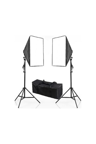 Fototek 50X70Cm Softbox Tek Duylu İkili Sürekli Işık Seti Youtube