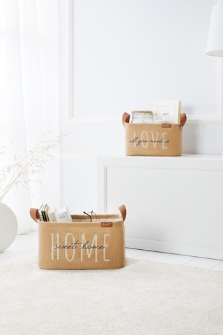 Ocean Home Textile 2'li Astarlı Jüt Sepet Set