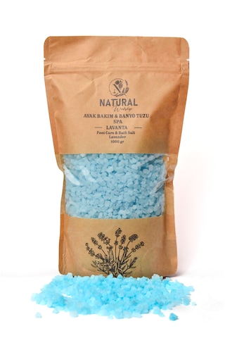 Natural Ayak Bakım Ve Banyo Tuzu Lavanta 1000 Gr