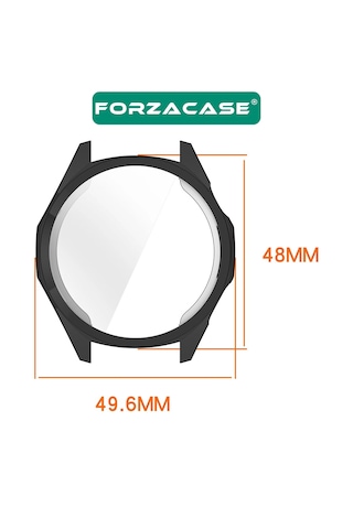 Forzacase Huawei Watch Gt6 46mm İle Uyumlu Önü Kapalı Ekran Korumalı Silikon Kılıf - Fc010