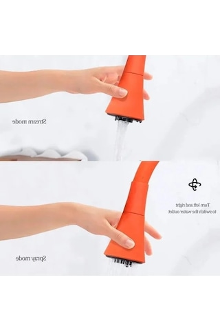 52 Cm Esnek Silikon Musluk Başlığı - Oynar Ve Kıvrılabilir Su Yönlendirici 0.2mm Kenar Kalınlığı