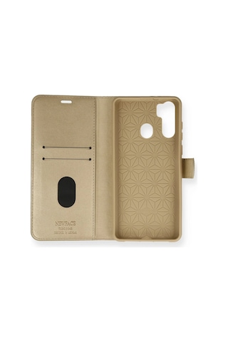 Newface - 195 - Reeder P13 Blue Max Kılıf Trend S Plus Kapaklı Kılıf - Csmo-tex - - Gold