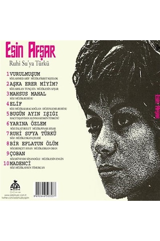 Esin Afşar - Ruhi Su'Ya Türkü (Cd)