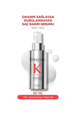Premiere Serum Filler Fondamental Elektriklenme Karşıtı Onarım Sağlayan Saç Serumu 90 Ml