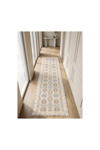 Dekoratif Halı Kaymaz Taban Leke Tutmaz Yıkanabilir Kilim Özel Ölçü Salon Halısı 3048 Çok Renkli
