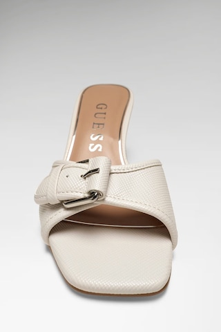 Guess Dista Kadın Topuklu Terlik Fljdı3ell03 Beyaz