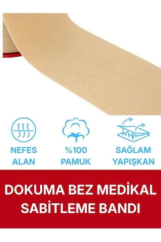 Bez Flaster 2,5 Cm X 5 M Pamuklu Medikal Sabitleme Bandı Tekli Rulo