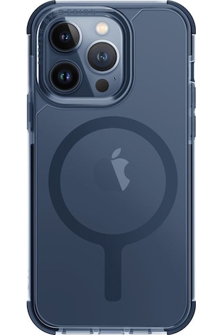 Apple Uyumlu iPhone 15 Pro Max Kılıf Combat Serisi Üç Katmanlı Magsafe Özellikli Magclick Koruyucu Kapak Smoke