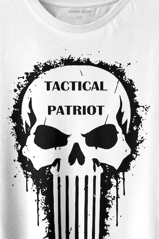 Tactical Patriot Military Vatansever Savaşçı Baskılı Tişört Unisex T-shirt 001