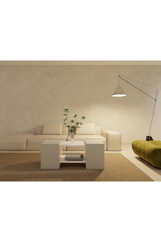 Lupo Orta Sehpa Külgri-beyaz Gri