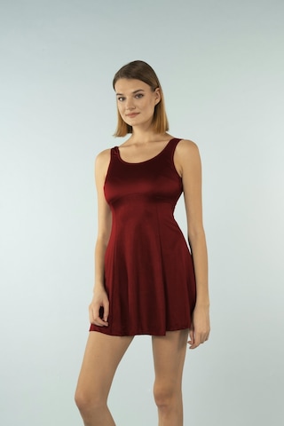 Estiva Elbise Mayo - Bordo
