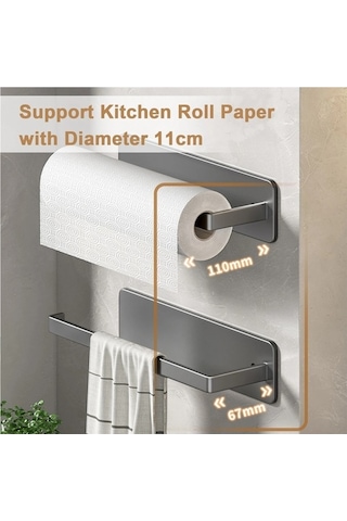 Maoyaya Kağıt Havluluk Kendinden Yapışkanlı Tuvalet Rulo Kağıt Tutucu Çok Renkli, Pratik Tasarım Çok Renkli