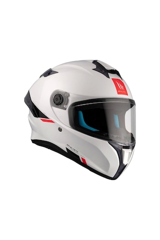 Mt Helmets Targo S Solid Kapalı Motorsiklet Kaskı Mat Beyaz