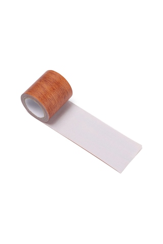 5 M/rulo Ev Dekor Mobilya Yenileme Süpürgelik Hattı Zemin Ahşap Tahıl Bant Onarım Yapıştırıcı 8cm X 4.75m-dark Brown Oak
