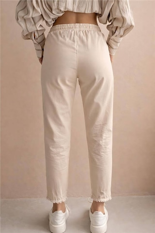 Fashion Friends Paçası Püsküllü Kadın Pantolon 26y0391k1 Taş