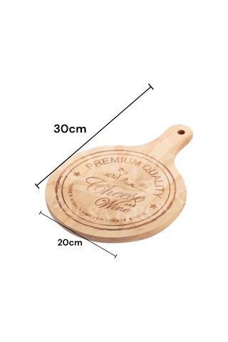 Bambu Kesim Tahtası Peynir Sunum, Servis Tabak 30cm Bmb32 Çok Renkli