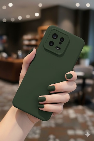 Xiaomi Mi 13 Kılıf Içi Kadife Süet Tasarımlı Kamera Korumalı Silikon A Kalite Lansman Kapak