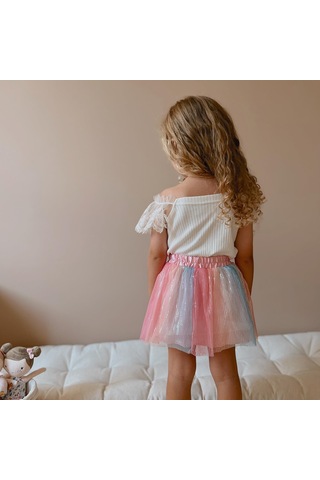 Gökkuşağı Pullu Etek 001