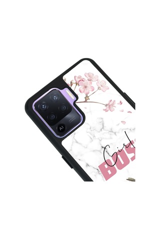 Oppo Reno5lite Sakura Girl Boss Tasarımlı Glossy Telefon Kılıfı Çok Renkli
