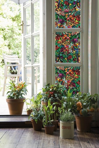 Lexroo Yapışkanlı Folyo, Vitray Amazon, 45x200 Cm Standart