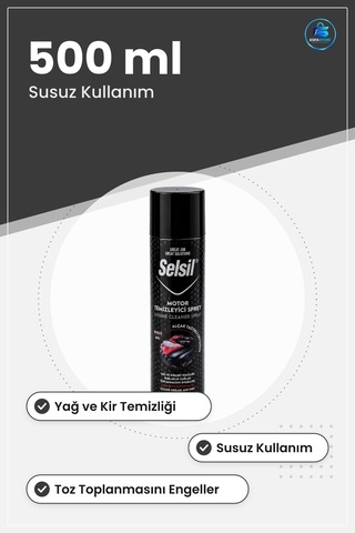 Motor Temizleme Spreyi 500 Ml Oto Yüzey Temizleyici Yağ Kir Söküc