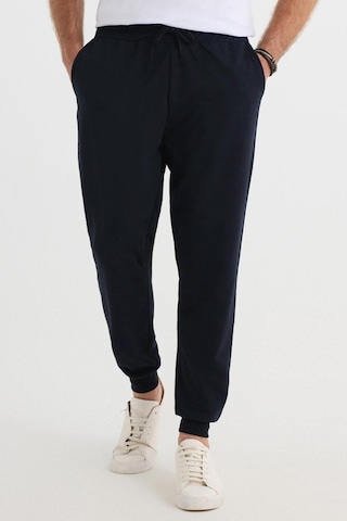 Tudors Erkek 3'lü Paket Lacivert-gri-siyah Regular Fit Beli Bağcıklı Jogger Cepli Lastikli Paça Eşofman Altı-42282 Çok Renkli