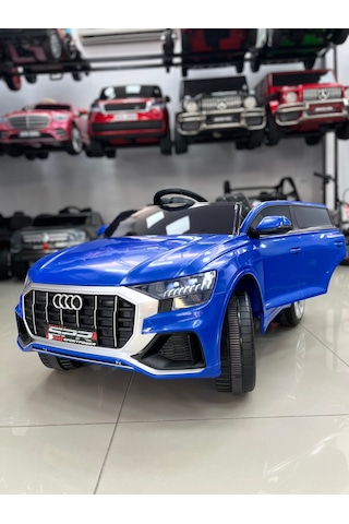 12 Volt İsme Özel Plaka Hediye Akülü Araba 1-5 Yaş Uzaktan Kumandalı Mavi