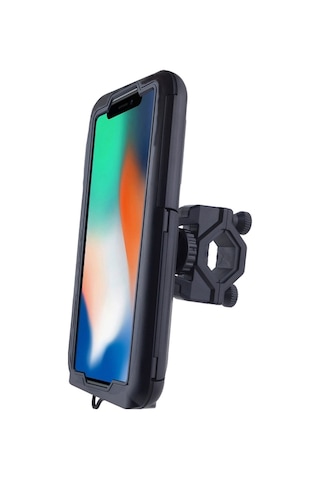Teknonet Pds-dc2 Bisiklet-motosiklet 360 Dönerli Telefon Tutucu - Siyah Siyah