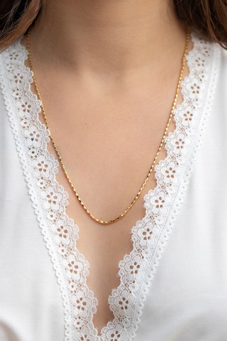 14 Ayar Altın Simli Zincir Kolye 1.70 Mm