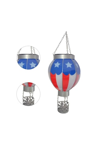 Wezone Renkli Balon Şekilli Solar Bahçe Lambası - Dış Mekan Dekorasyonu İçin Sıcak Işık