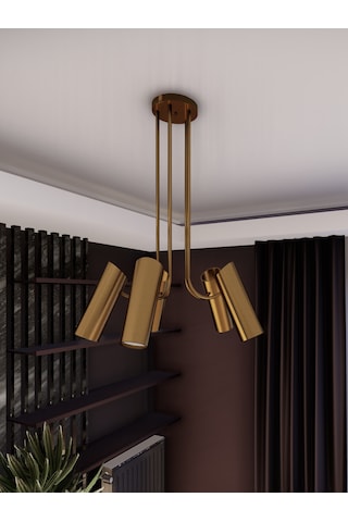 Lyra Eskitme Minimalist 5 Li Spot Avize Gu10 Duylu