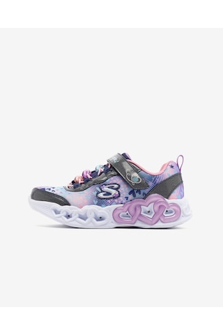 Skechers Infınıte Heart Lıghts Heart Jewels Büyük Kız Çocuk Lacivert Işıklı Spor Ayakkabı 303261l Nvmt Lacivert