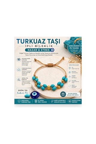 Turkuaz Taşlı İpli Bileklik Ayarlanabilir Tasarım, Günlük Kullanıma Uygun Doğal Taş Bileklik Turkuaz Turkuaz Turkuaz Taşlı İpli Bileklik Ayarlanabilir Tasarım, Günlük Kullanıma Uygun Doğal Taş Bileklik Turkuaz Turkuaz