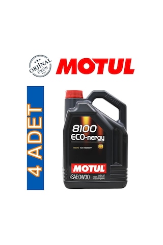 Motul 8100 Eco-Nergy 0W-30 Motor Yağı 4 x 5 L