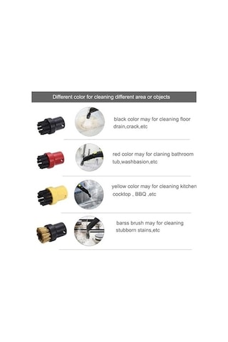 Forestbird Paspas Bezi Karcher Uyumlu Easyfix Sc2 Sc3 Sc4 Sc5 Buharlı Temizleyici Mikrofiber Zemin Elbise Buharlı Fırça 1 Adet