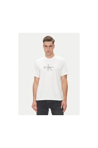 Calvin Klein Ss Hero Monologo Tee 20s-8555 Brilliant White