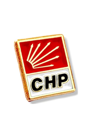Yörük Tasarım Türk Bayrağı & Chp 3 Adet Yaka Rozeti 2chp,1tütk Bayrağı Çok Renkli